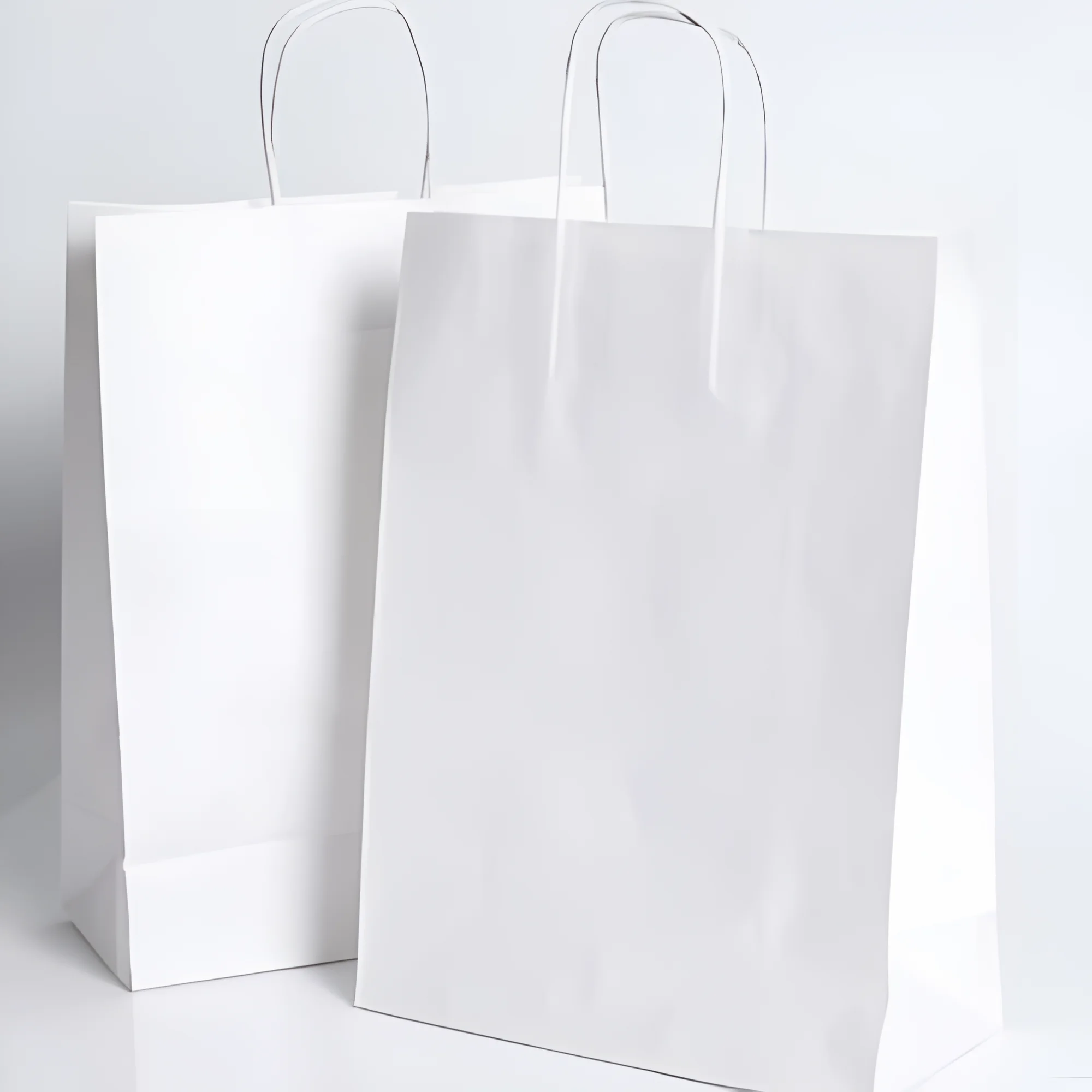 White Custom Paper bags